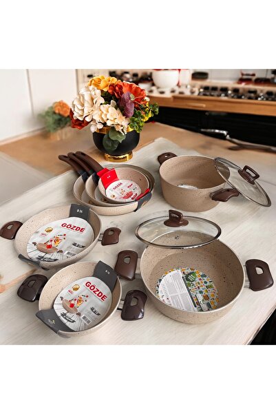 BARITCIOGLU Granite Cookware Set 9 Pieces
