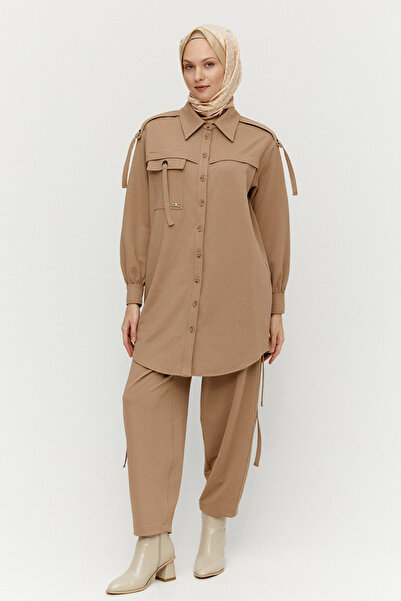 Setrms Kuşgözülü Gömlek Yaka İkili Takım