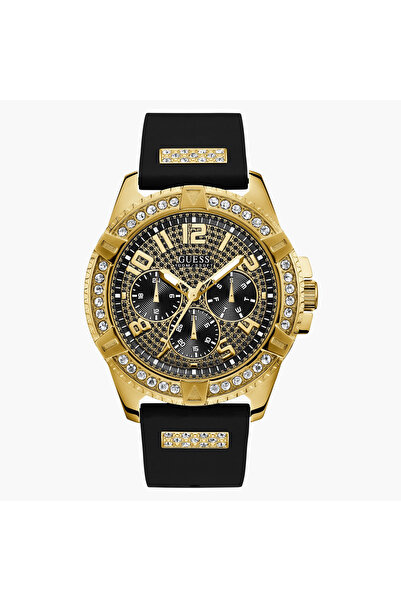 Guess Men Black Strap with Black Dial Analog Watch - W1132G1 | 48 MM