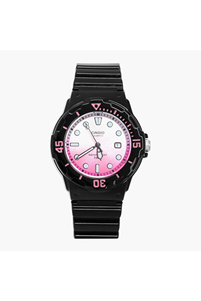 Casio Women's Black Analog Plastic Strap Watch -LRW-200H-4EVDR