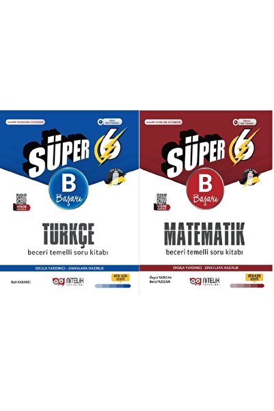 Nitelik Yayınları 6.SINIF SÜPER TÜRKÇE VE MATEMATİK YENİ NESİL SORU KİTABI B ...