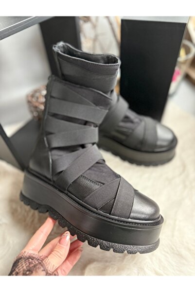 Miarma Designs Best boots, natural leather + textile