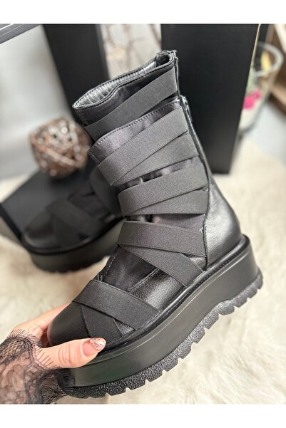 Miarma Designs Best boots, natural leather + textile