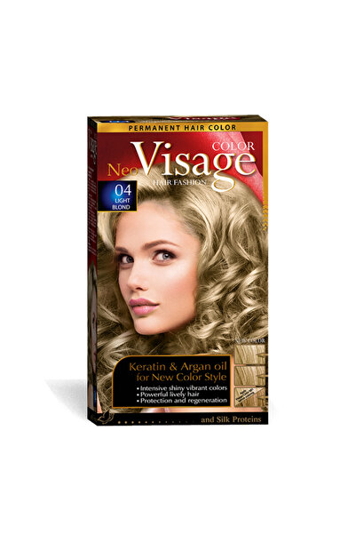 VİSAGE Neo Keratin & Argan Oil Hair Dye 04 Light Blonde