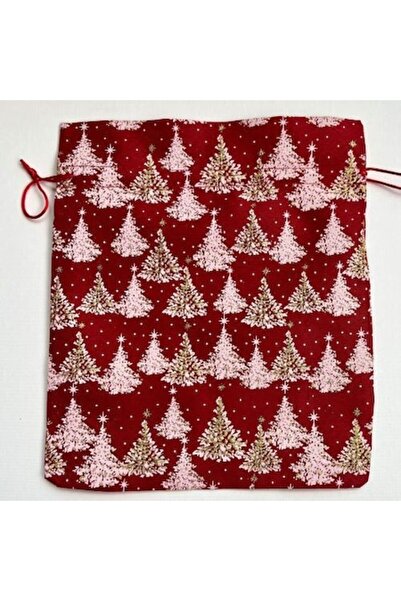 OEM Saculet de Craciun cu Snur 30x25 cm, Ambalaj Textil Elegant pentru Cadour...