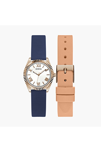 Guess Women's 30 MM Blue Analog Watch GW0692L2