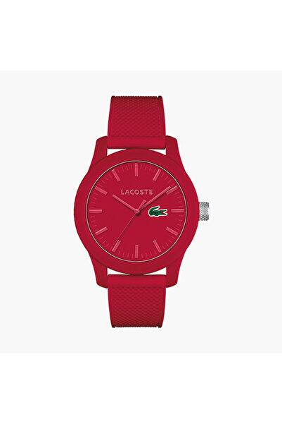 Lacoste Men's 43 MM Red Analog Silicone Strap Watch - 2010764