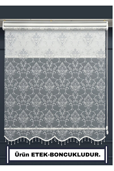 ESDEH Çift Mekanizmalı TÜL+STOR Güneşlik Perde - Çiftli Sistem - 2 Perde TEK ÜRÜN!