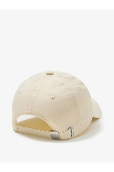 Take Two By Styli Beige Slogan Embroidery Baseball Cap