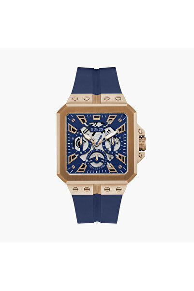 Guess ساعة كرونوغراف زرقاء للرجال مقاس 42 مم GW0637G3