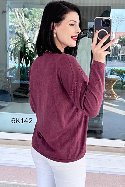 İnce Topuk Starry Cotton Knitwear Blouse 6K142