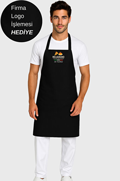Üniformanya Firma Logo İşlemesi Hediyeli Mutfak Önlüğü Barista Restaurant Cafe Aşçı Garson Kişiye Özel Önlük