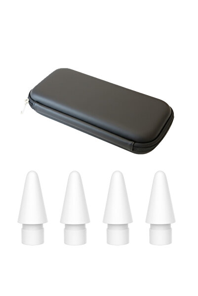 Microcase 2in1 Set Apple 1-2 Nesil Pencil USB-C Pro ile Uyumlu Yedek Uç 4 Ade...