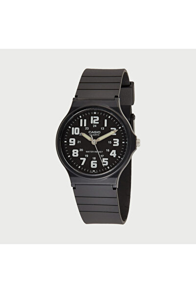 Casio Men's Black Analog Silicone Strap Watch MQ-71-1BDF