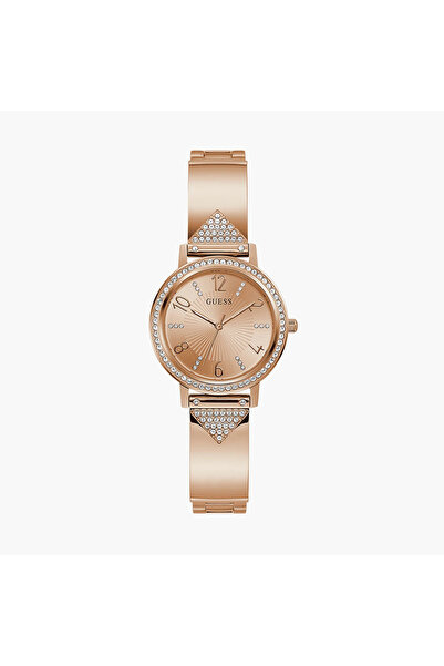 Guess Rose Gold Analog Stainless Steel Strap Watch - GW0474L3