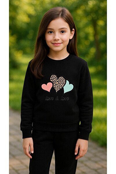 playwear Παιδικό Φούτερ Σετ Παιδικών Ρούχων με Στάμπα ΜΙΚΡΗ ΚΑΡΔΙΑ για Κορίτσ...