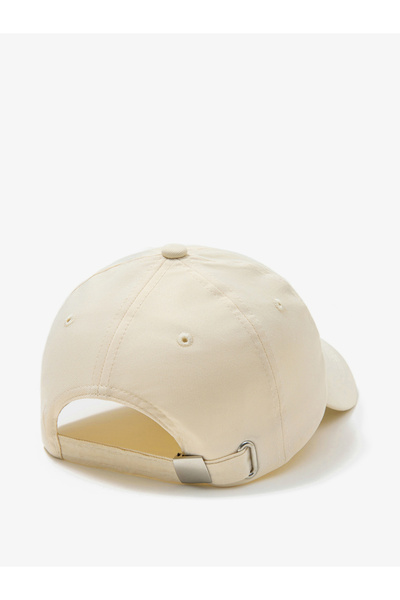 Take Two By Styli Beige Slogan Embroidery Baseball Cap
