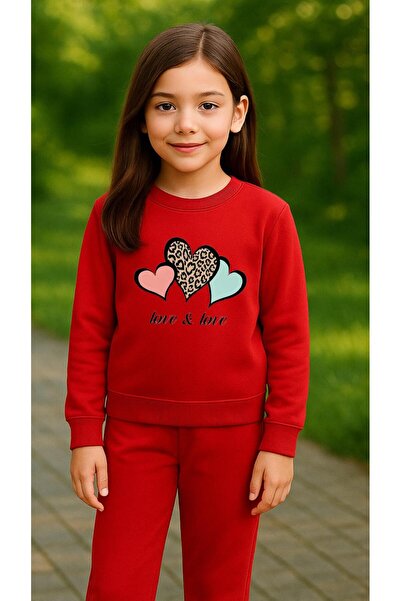 playwear Παιδικό Φούτερ Σετ Παιδικών Ρούχων με Στάμπα ΜΙΚΡΗ ΚΑΡΔΙΑ για Κορίτσ...