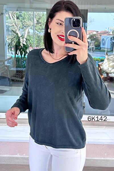 İnce Topuk Starry Cotton Knitwear Blouse 6K142