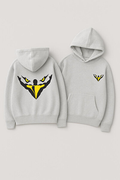 CLASSY.MODA Unisex cu glugă supradimensionat cu imprimeu Swea tricou – Imprim...