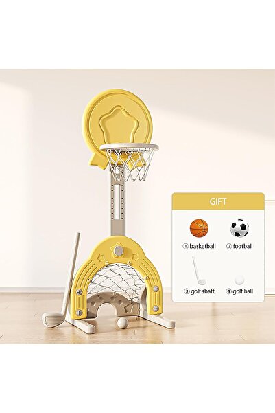 Ominii Kids Basketball Hoop, Basketball Soccer Golf Game Set,Adjustable Heigh...