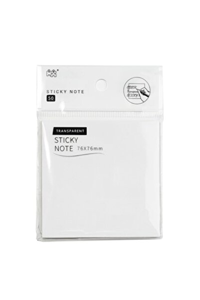 Valkry Notițe adezive transparente, 76 x 76 mm, 50 bucăți