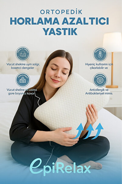 EpiRelax Uyku Kalitesini Artıran Horlama Önleyici Yastık Boyun Desteği