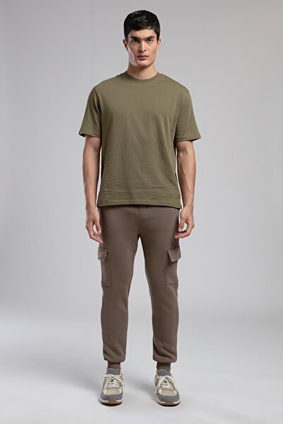 Lee Cooper Hevass men's crew neck short sleeve t-shirt - khaki
