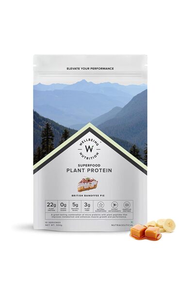 Wellbeing Nutrition مسحوق بروتين نباتي عضوي معزول من فطيرة بانوفي البريطانية ...