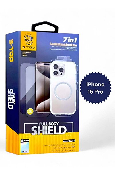 no markte حزمة حماية كاملة لهاتف iPhone 15 Pro مع حماية شاشة الخصوصية والشحن ...