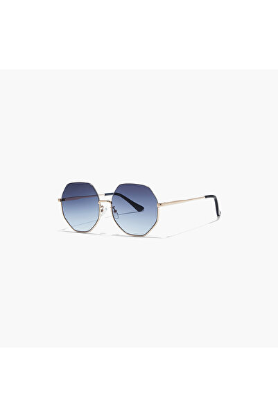 BlackOut HEXA Blue 58 mm Geometric Sunglasses