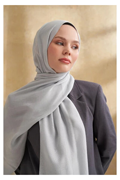 ARMANDA -Modal-Cotton Mix Silver Shawl
