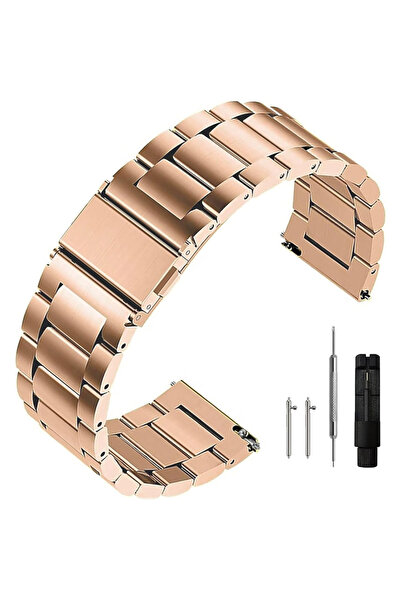 redmud teknoloji Stainless Steel Band Compatible with Huawei Gt6 46 mm 22mm Smart Pin Classic Design Steel Band
