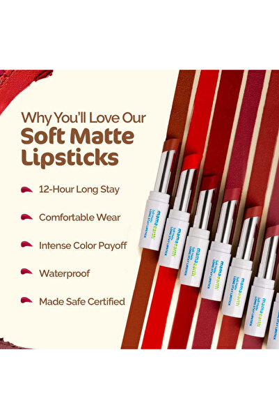 Mamaearth Soft Matte Long Stay Lipstick 02 Mulberry Pink 3.5 g