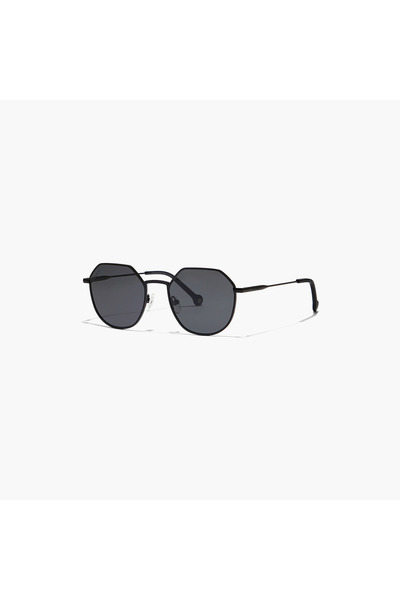 30Sundays TURN UP Polarized Polarized Black Lens 52 mm Geometric Sunglasses