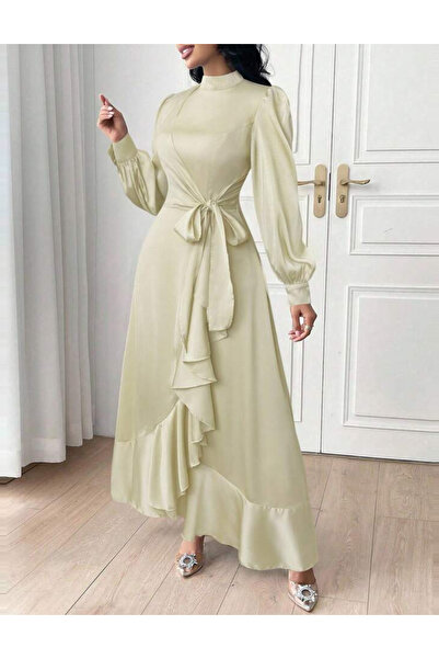 Sheya Rochie midi Shein, bej