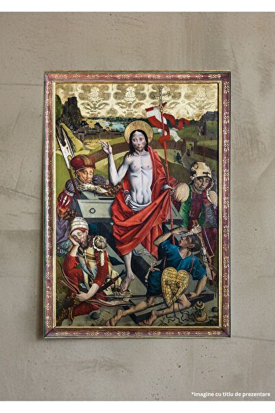 VreauPoster Poster A4 Învierea lui Hristos, Artă Gotica, Maria Laach 1480, Ta...