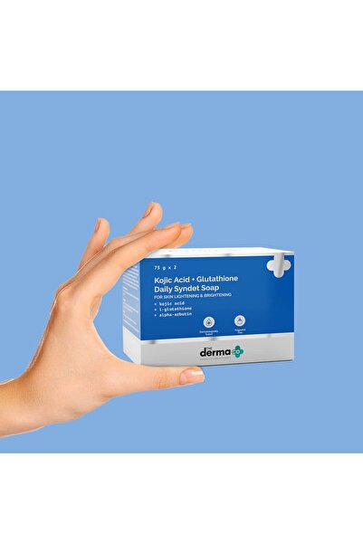 The Derma Co صابون يومي بحمض الكاجوليك + إل-جلوتاثيون 75 جم × 2