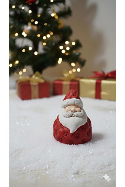 Nes Dekorasyon Yılbaşı Minimal Noel Baba Biblo 9 CM