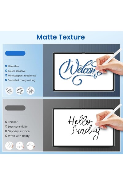 TEKNETSTORE Screen Protector for Samsung Galaxy Tab S10Fe+ 13.1 Screen Protector Paperlike Paper Feel Suitable for Writing Drawing Protective