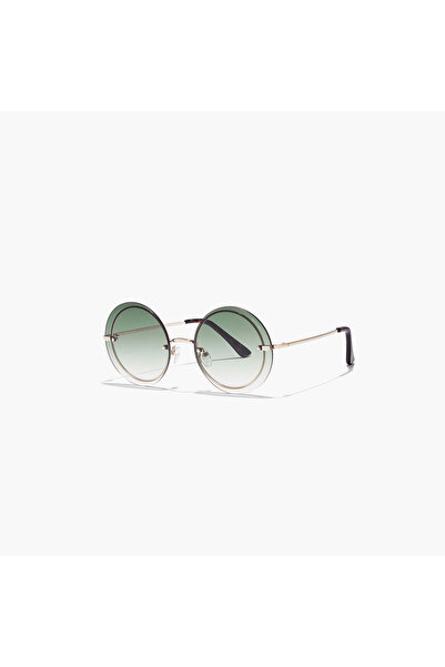 BlackOut COACHELLA Green 57 mm Round Sunglasses