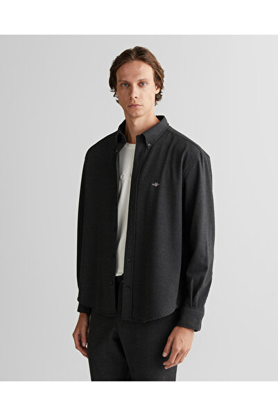 Gant Erkek Gri Relaxed Fit Gömlek