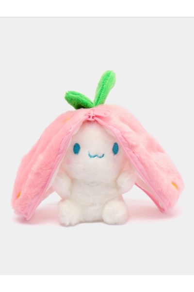 NB market Çilek Tavşan peluş anahtarlık meyve serisi fermuarlı 13cm peluş oyu...