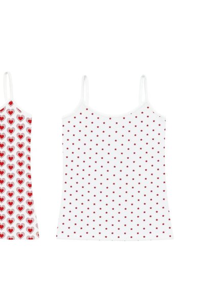 Saraç Yıldız 3-Pack Combed Cotton Girls' Undershirts