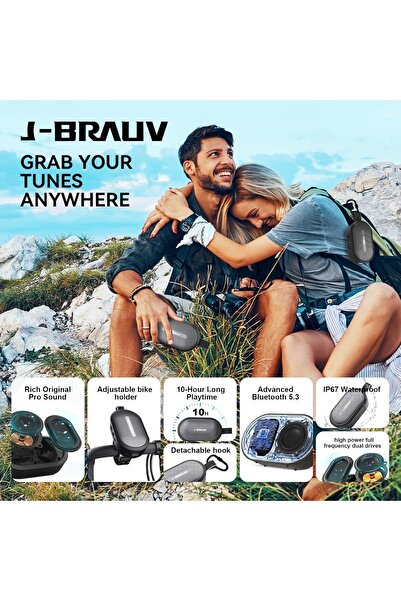 Generic J-BRAUV Mini Portable Bluetooth Speaker (Bluetooth 5.3, IP67, TWS, 8W)