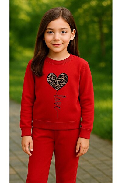 playwear Παιδικό Φούτερ Σετ με ΡΙΓΕΣ και Σχέδιο ΚΑΡΔΙΑΣ για Κορίτσια και Αγόρ...