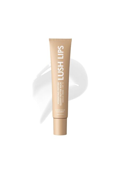 CONSCIOUS CHEMIST مرطب شفاه ببتيد - شفاه غنية بعامل حماية من الشمس ١٥ | ١٥ غرام | كريمة الفانيليا