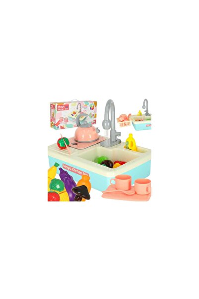 Three top online Children's Dishwashing Sink Toy with Accessories - Blue