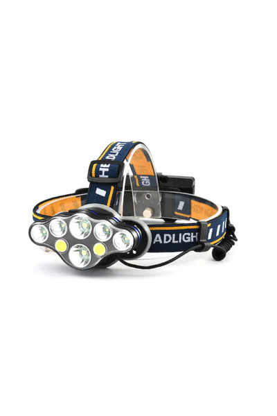 OEM 8 LED CAP flashlight with white light and red light for pre-signaling