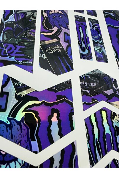 ca kay bu Sponsored Bisiklet Sticker Seti 12 Parça – Yeşil, Kırmızı, Mor, Mavi Hologram Maşa Kadro Etiketi